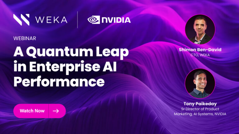 WEKA x NVIDIA: A Quantum Leap in Enterprise AI Performance