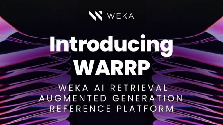 WEKA Debuts New Solution Blueprint to Simplify AI Inferencing at Scale