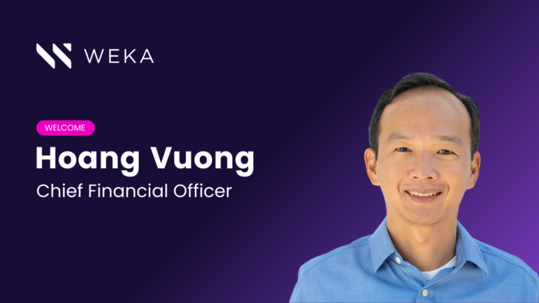 WEKA Appoints Software Industry Veteran Hoang Vuong as Chief Financial Officer