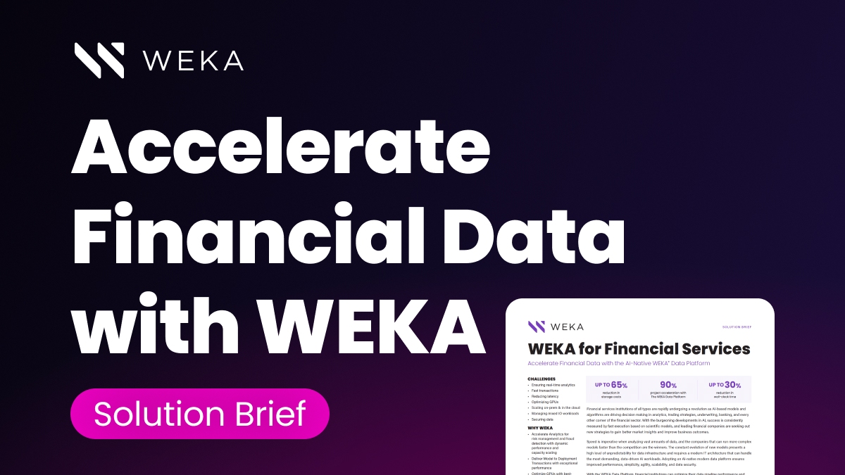 WEKA for Financial Services