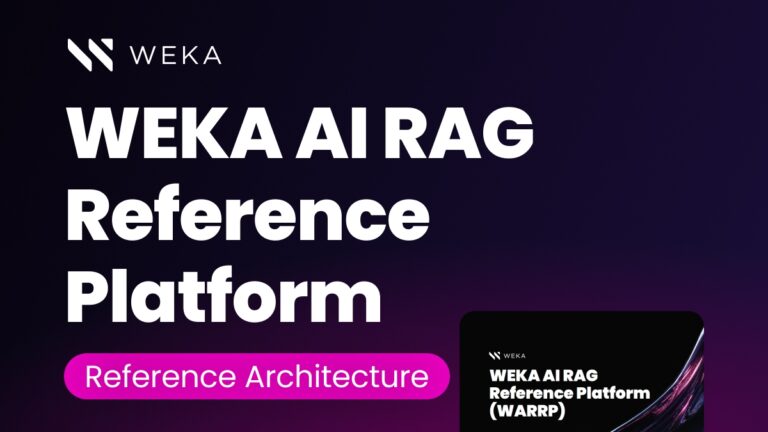 WEKA AI RAG Reference Platform