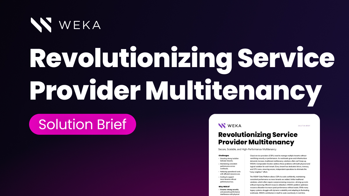 Revolutionizing Service Provider Multitenancy