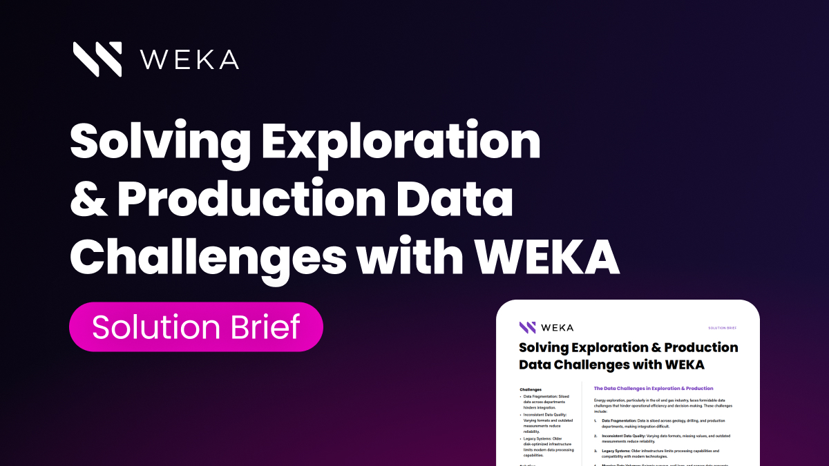 Solving Exploration & Production Data Challenges with WEKA